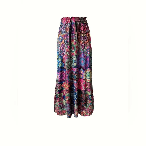 Colorful Bohemian Maxi Skirt - Picture 3 of 4